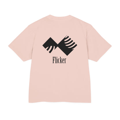 Unisex Urban Heavy Tee - Modern Graphic Design "Flicker" for Streetwear Enthusiasts