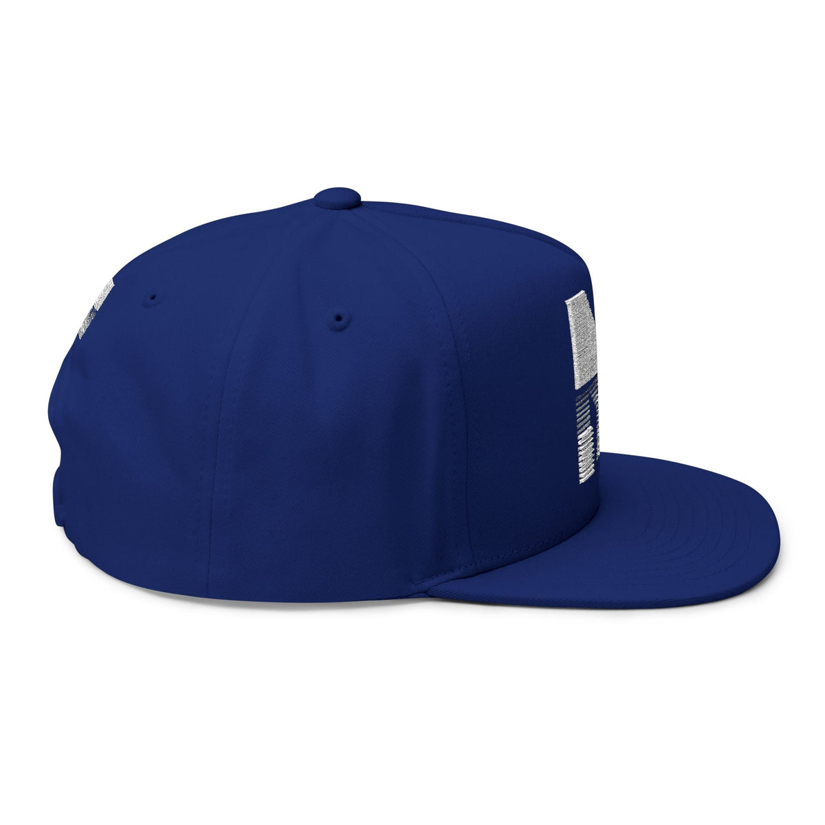 Stylish Embroidered Flat Bill Cap, Trend Snapback Printify