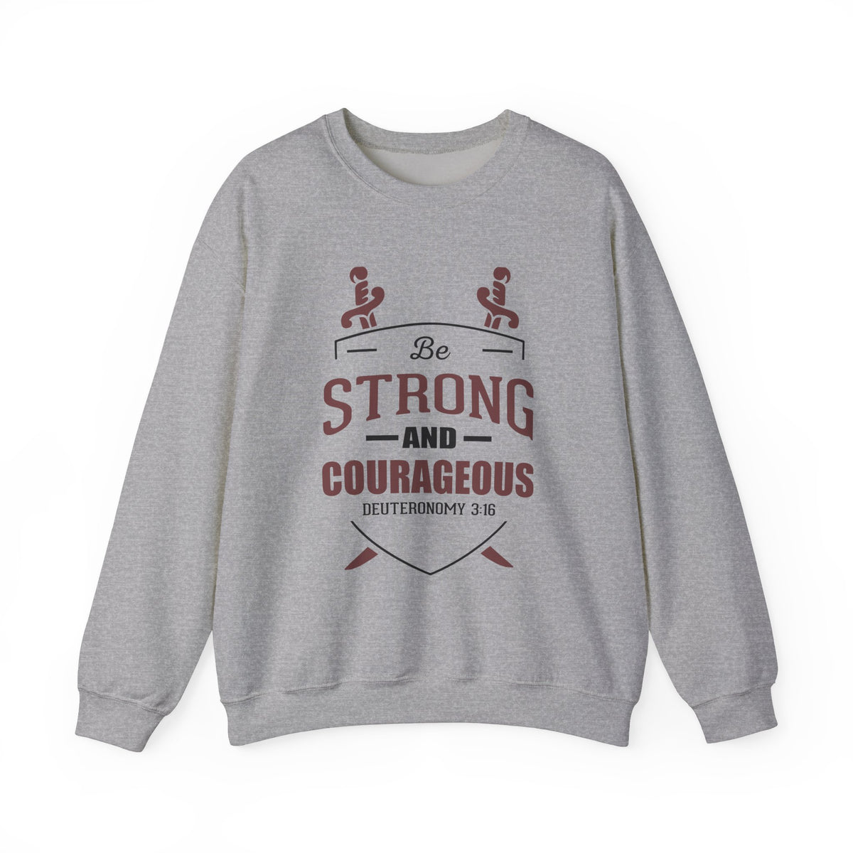 Soyez fort et courageux Sweat-shirt unisexe 
