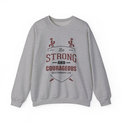 Soyez fort et courageux Sweat-shirt unisexe 