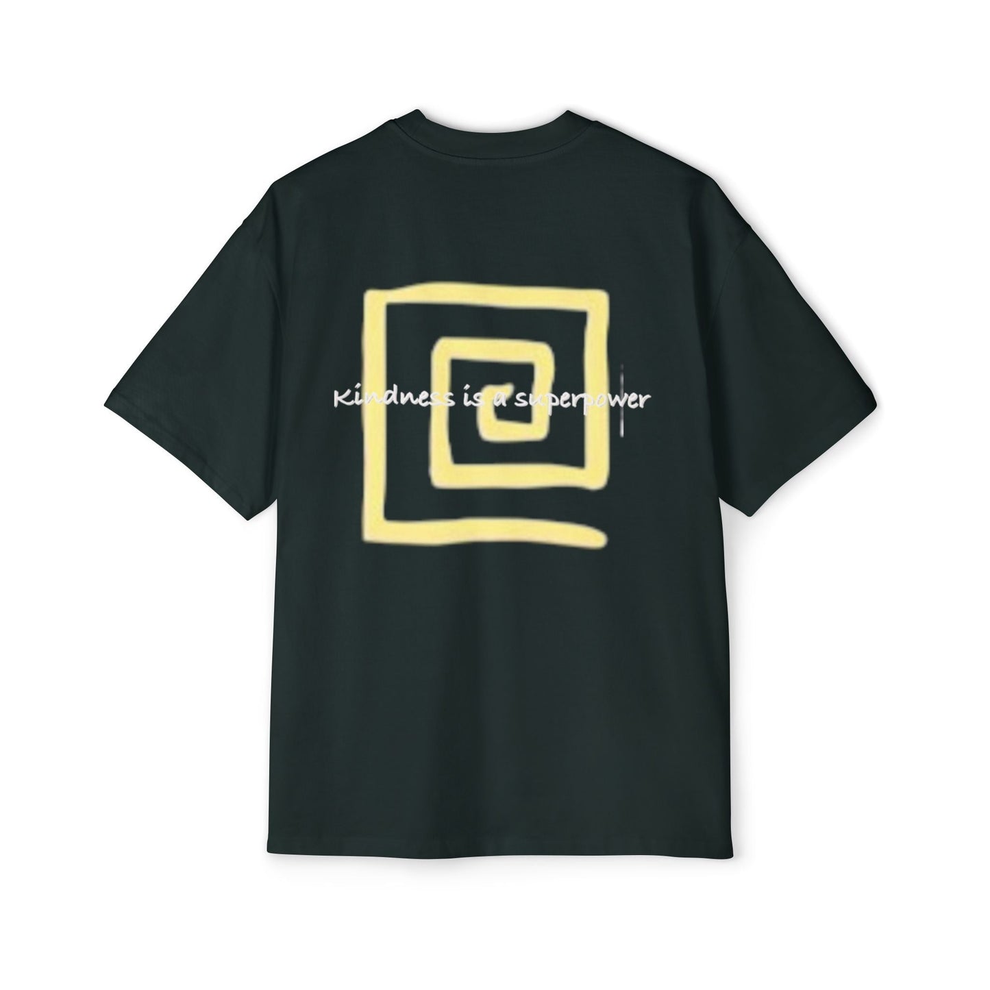 Oversized Tee - Kindness is a Super Power Graphic Design Shirt for Men Printify