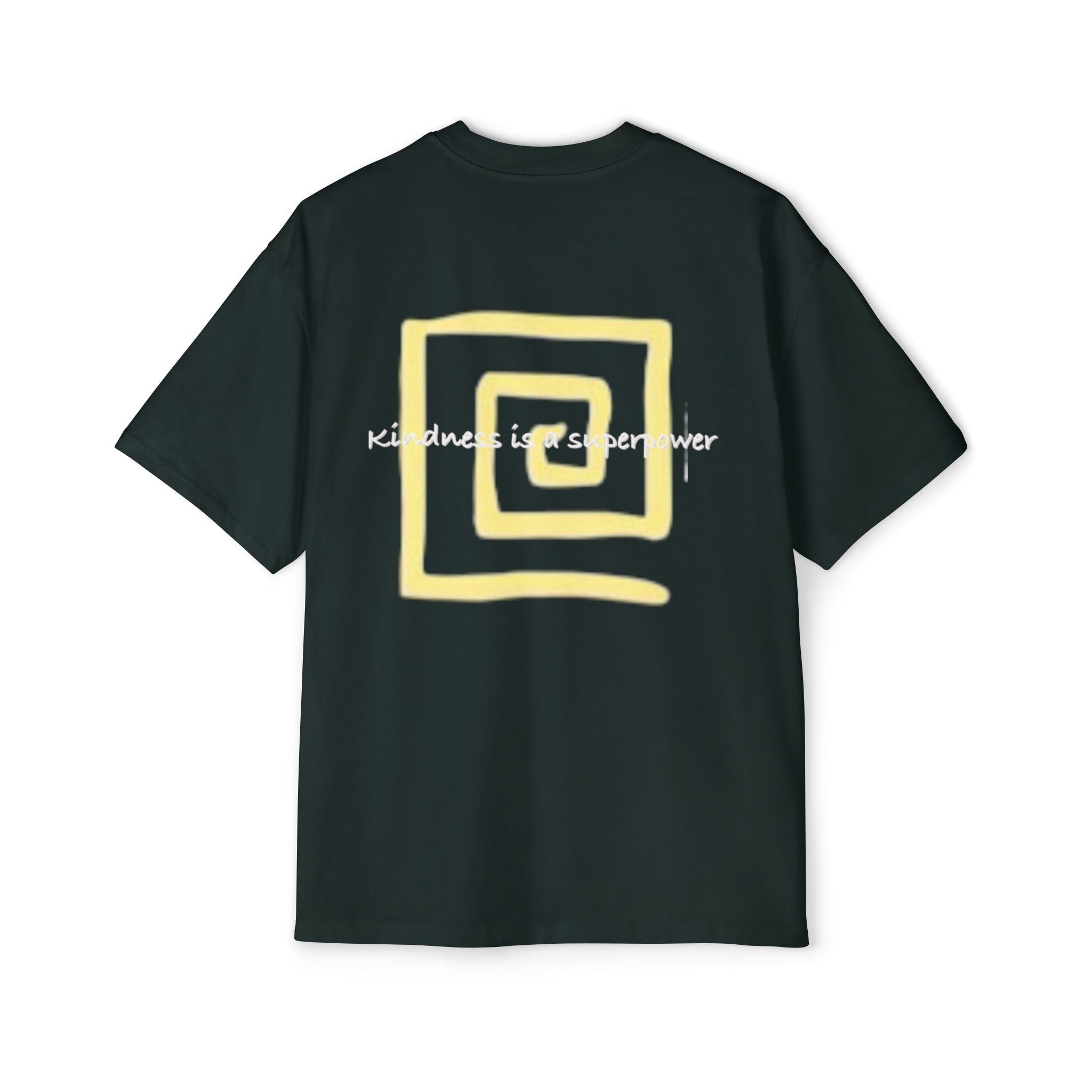 Oversized Tee - Kindness is a Super Power Graphic Design Shirt for Men Printify