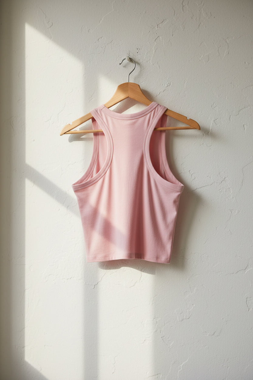 Amourös Micro Rib Racer Tank Top