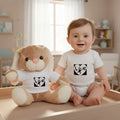 Adorable Love Bear Plush Toy in T-Shirt - Perfect Gift for Kids and Collectors, Valentine’s Day, Birthday, Nursery Decor, Cuddle Buddy Printify