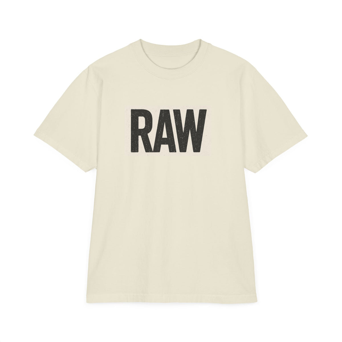 Stylish Unisex Graphic T-Shirt with 'RAW' Print, Casual Streetwear, Everyday Wear, Gift for Friends, Fashionable Basics Printify