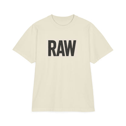 Stylish Unisex Graphic T-Shirt with 'RAW' Print, Casual Streetwear, Everyday Wear, Gift for Friends, Fashionable Basics Printify
