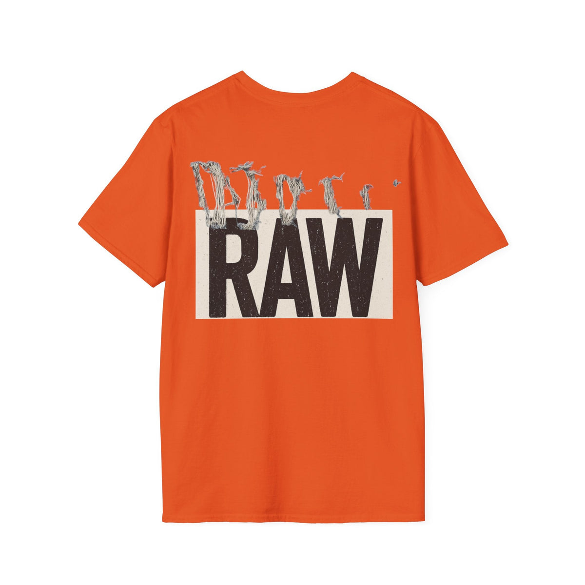 RAW Unisex Softstyle T-Shirt - Casual Graphic Tee for Everyday Wear, Perfect for Gift Giving, Streetwear, Summer Outfits Printify