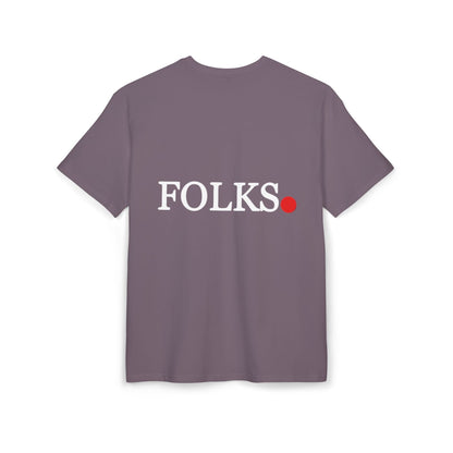 Oversized Tee with Bold Red Dot, Everyday Tee Printify