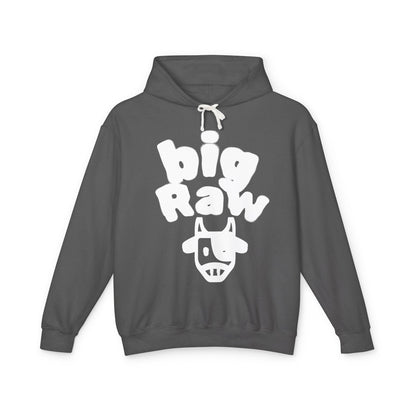 Big Raw Unisex Lightweight Hooded Sweatshirt - Cozy Casual Wear, Perfect for Everyday Use, Gift for Friends, Trendy Hoodie Printify