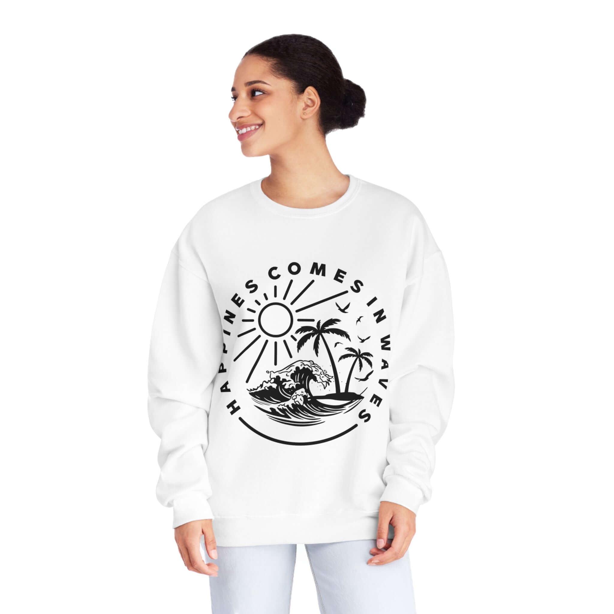 Happiness comes in waves. On RC’nSONS Ads. Tee - RC’nSONS