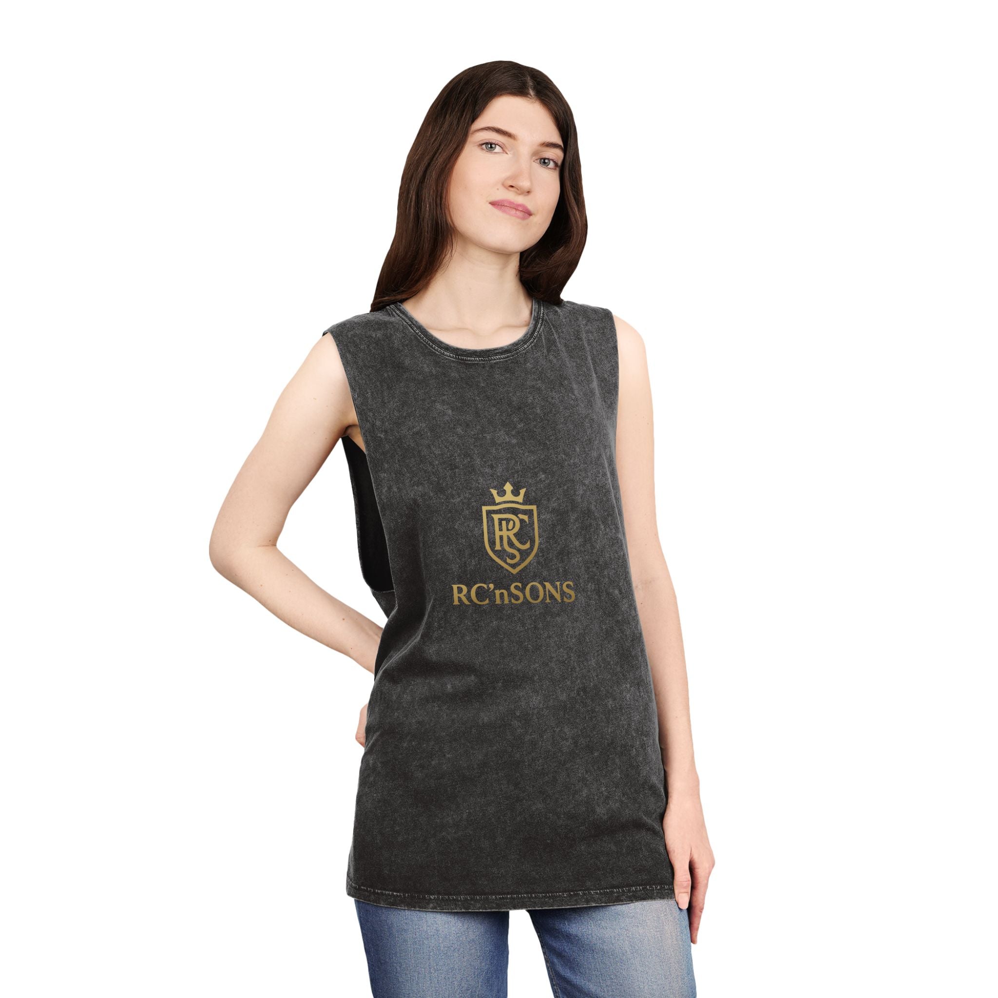 Stonewash Tank Top for Casual Comfort | Unisex Summer Apparel, Streetwear, Workout Gear, Festival Outfit, Gift Idea Printify