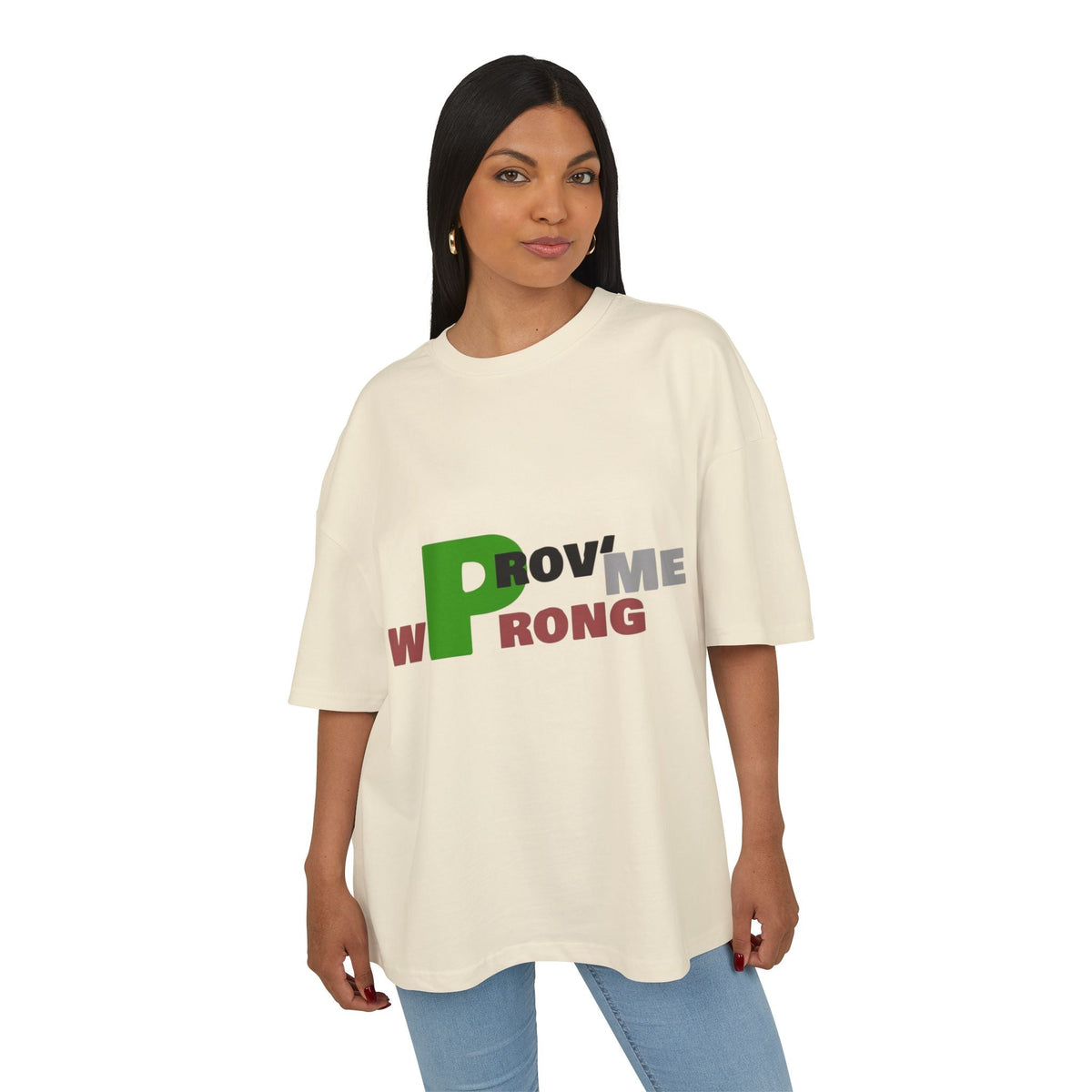 Prove Me Wrong Box Tee, Statement T-Shirt, Casual Wear, Gift for Friends, Motivational Apparel, Unisex Graphic Tee Printify