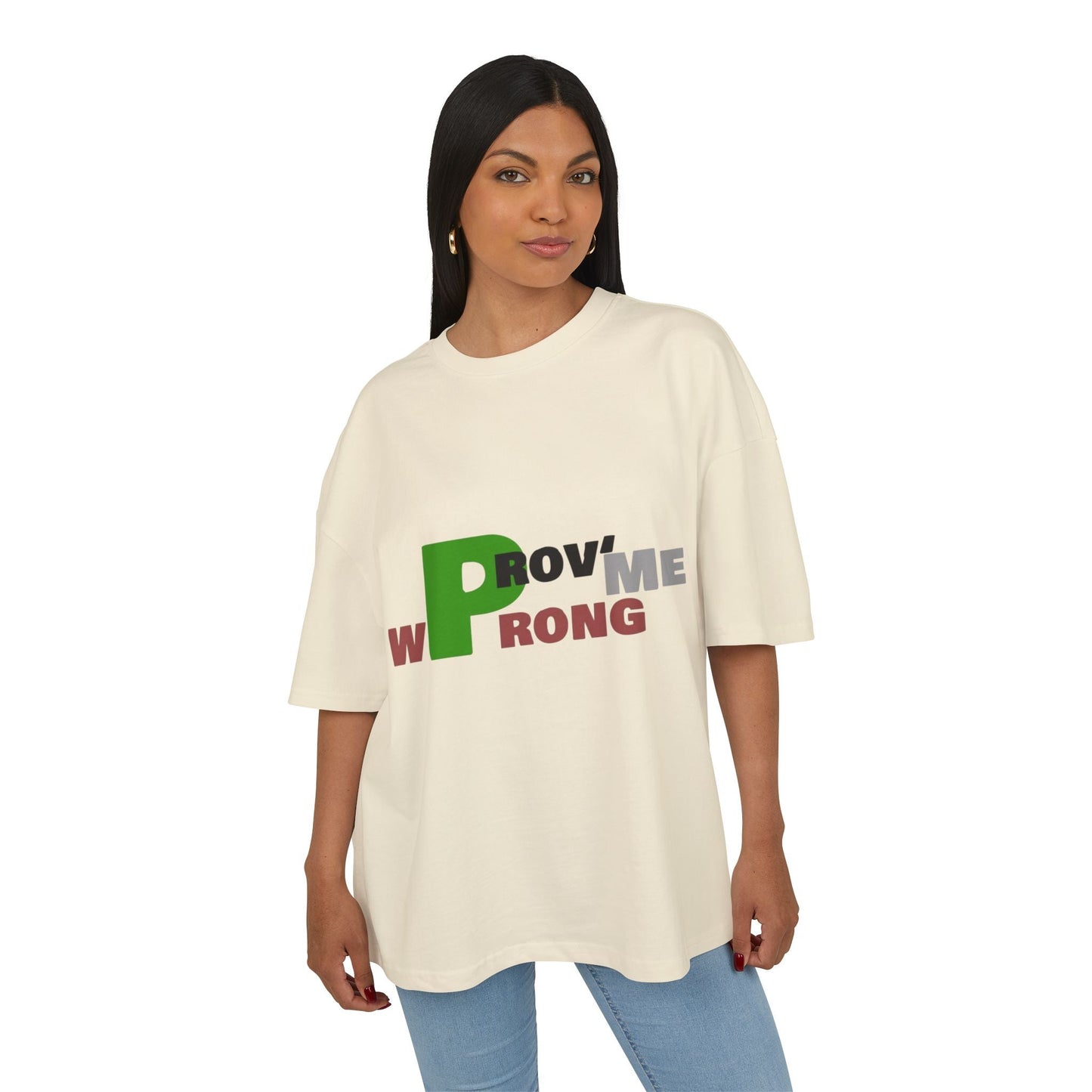 Prove Me Wrong Box Tee, Statement T-Shirt, Casual Wear, Gift for Friends, Motivational Apparel, Unisex Graphic Tee Printify