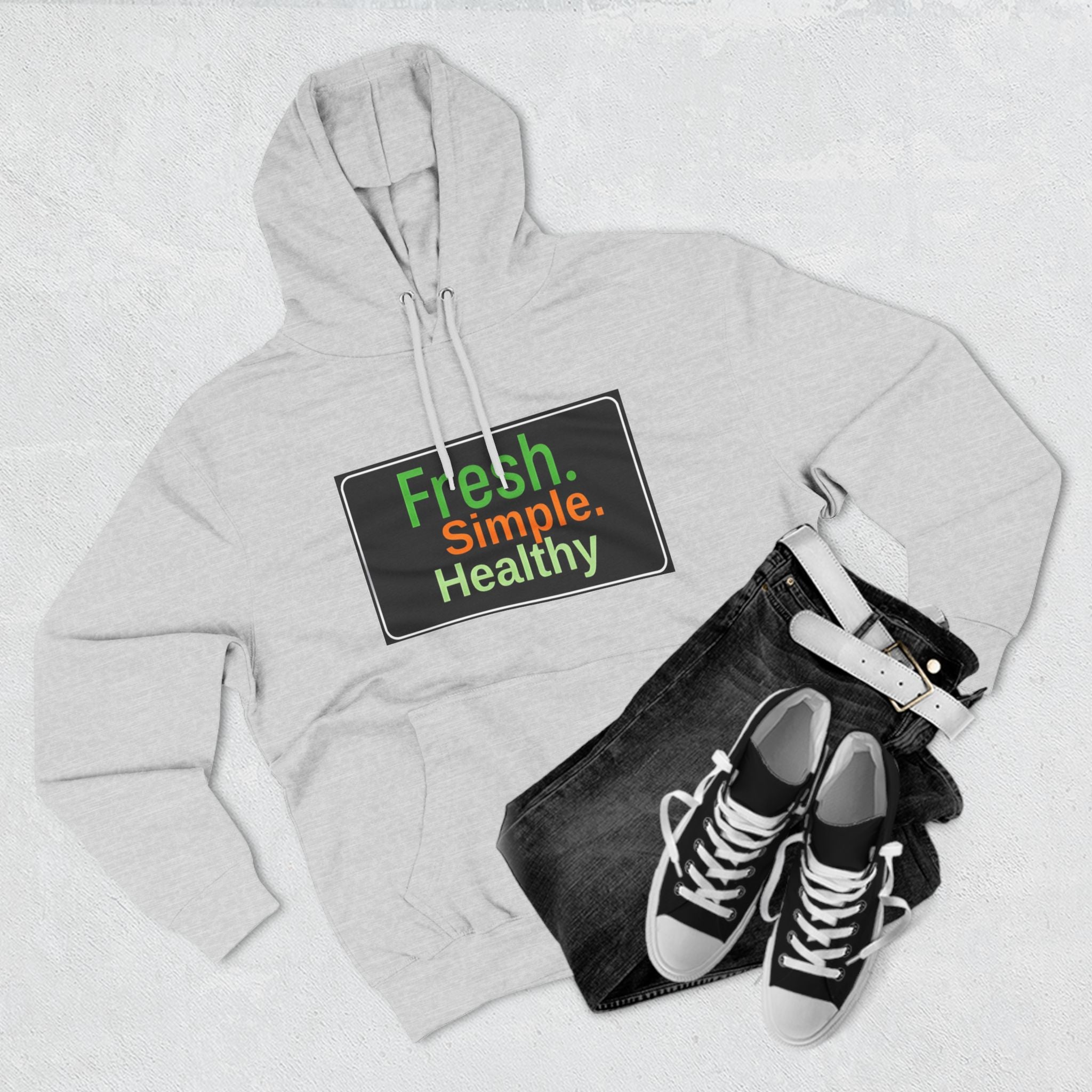 Unisex Three-Panel Fresh Simple Hoodie