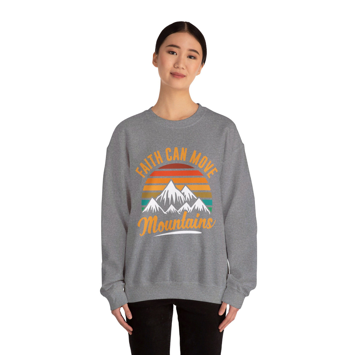 Faith Can Move Mountains Sweat-shirt unisexe 