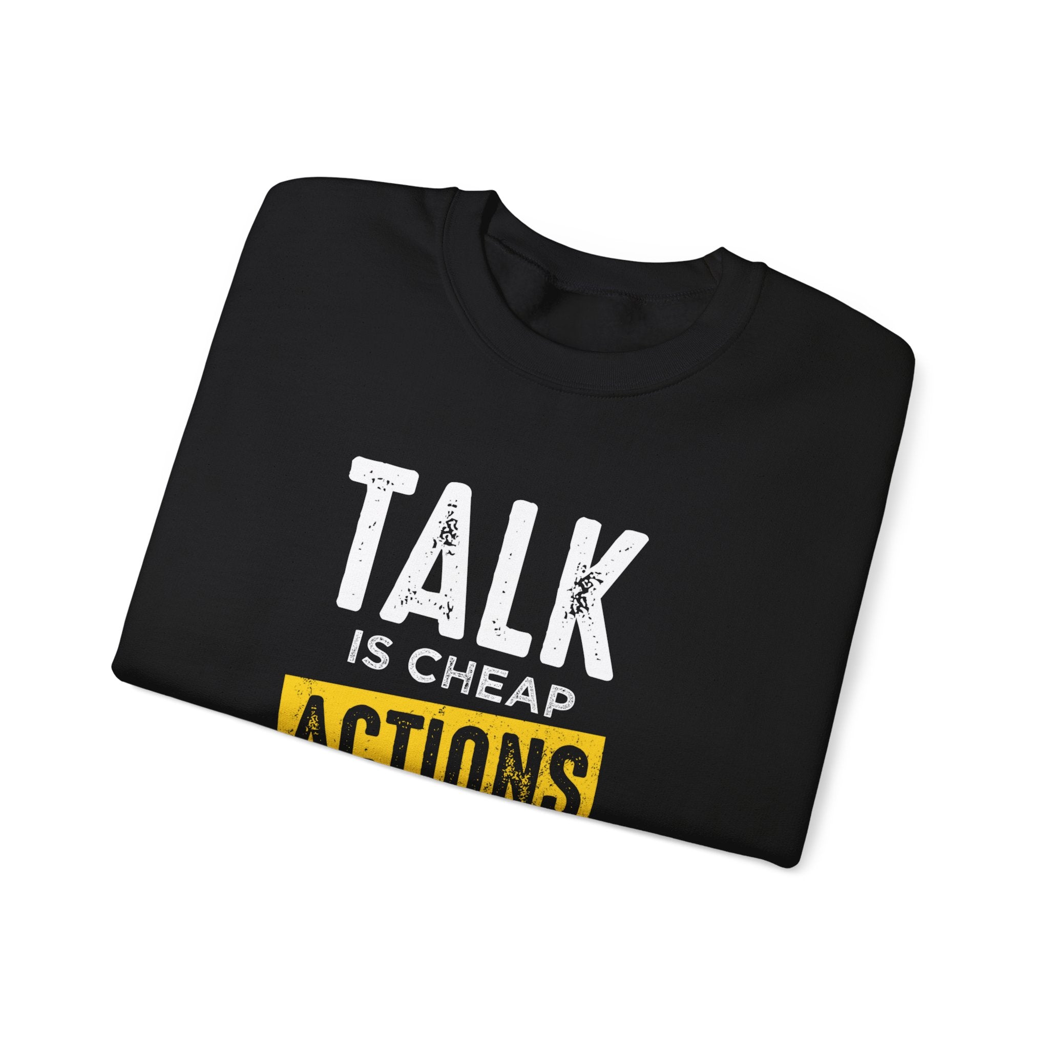 Parler, c’est des actions bon marché, parler plus fort, sweat-shirt unisexe 