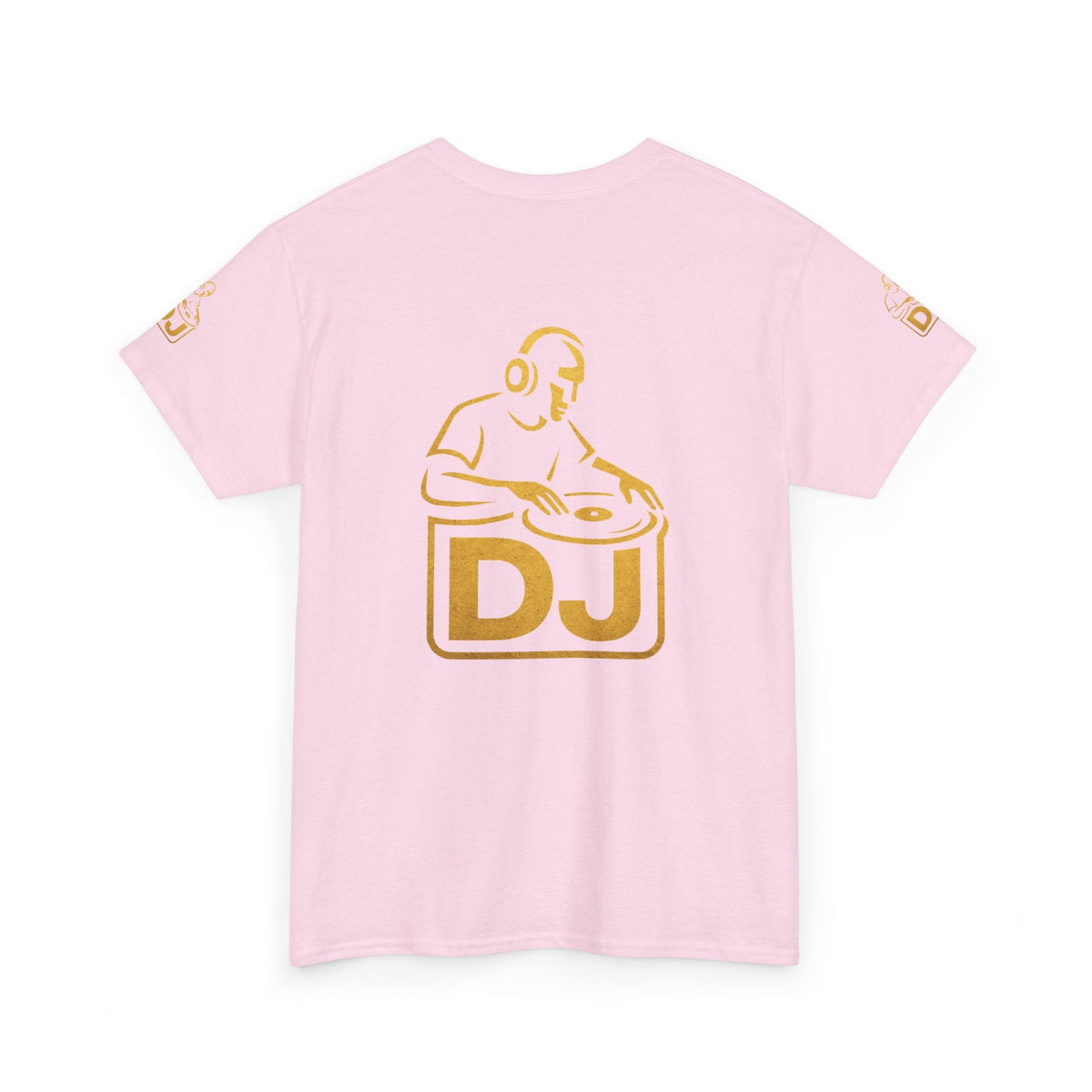 DJ Graphic Tee — Gold Turntable DJ Shirt for Music Lovers Printify