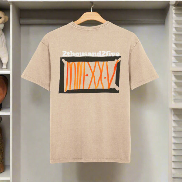 T-Shirt Acid Washed Oversize Tee 2thousand2five Design