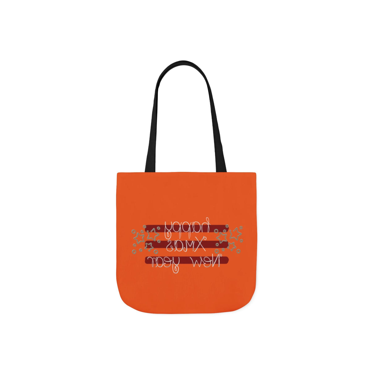 Cheerful Canvas Tote Bag, Happy New Year Gift, Eco-Friendly Bag, Reusable Shopping Tote, Trendy Gift for Her, Seasonal Tote Printify