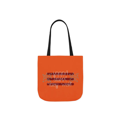 Cheerful Canvas Tote Bag, Happy New Year Gift, Eco-Friendly Bag, Reusable Shopping Tote, Trendy Gift for Her, Seasonal Tote Printify
