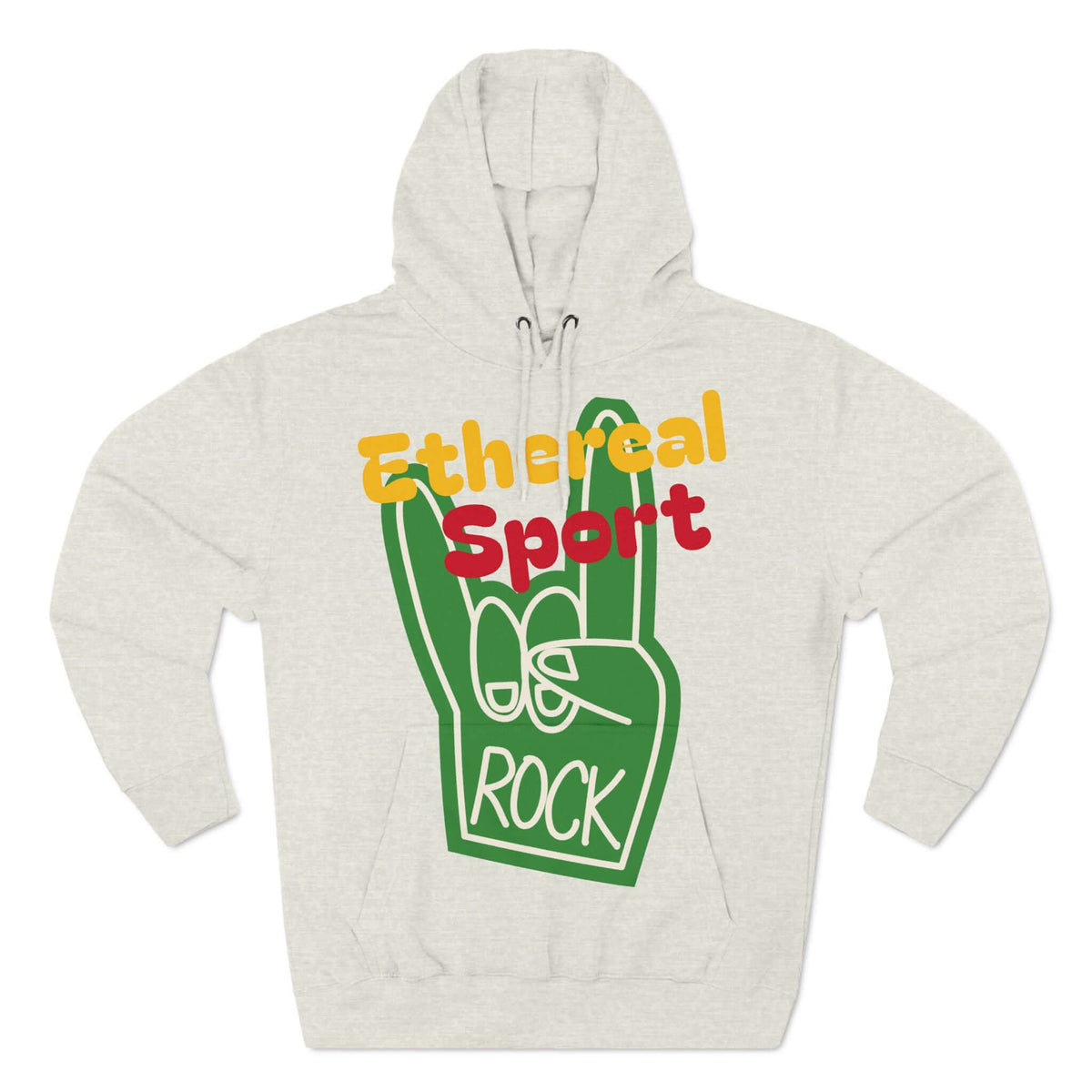 Fleece Hoodie - Ethereal Sport Rock Design