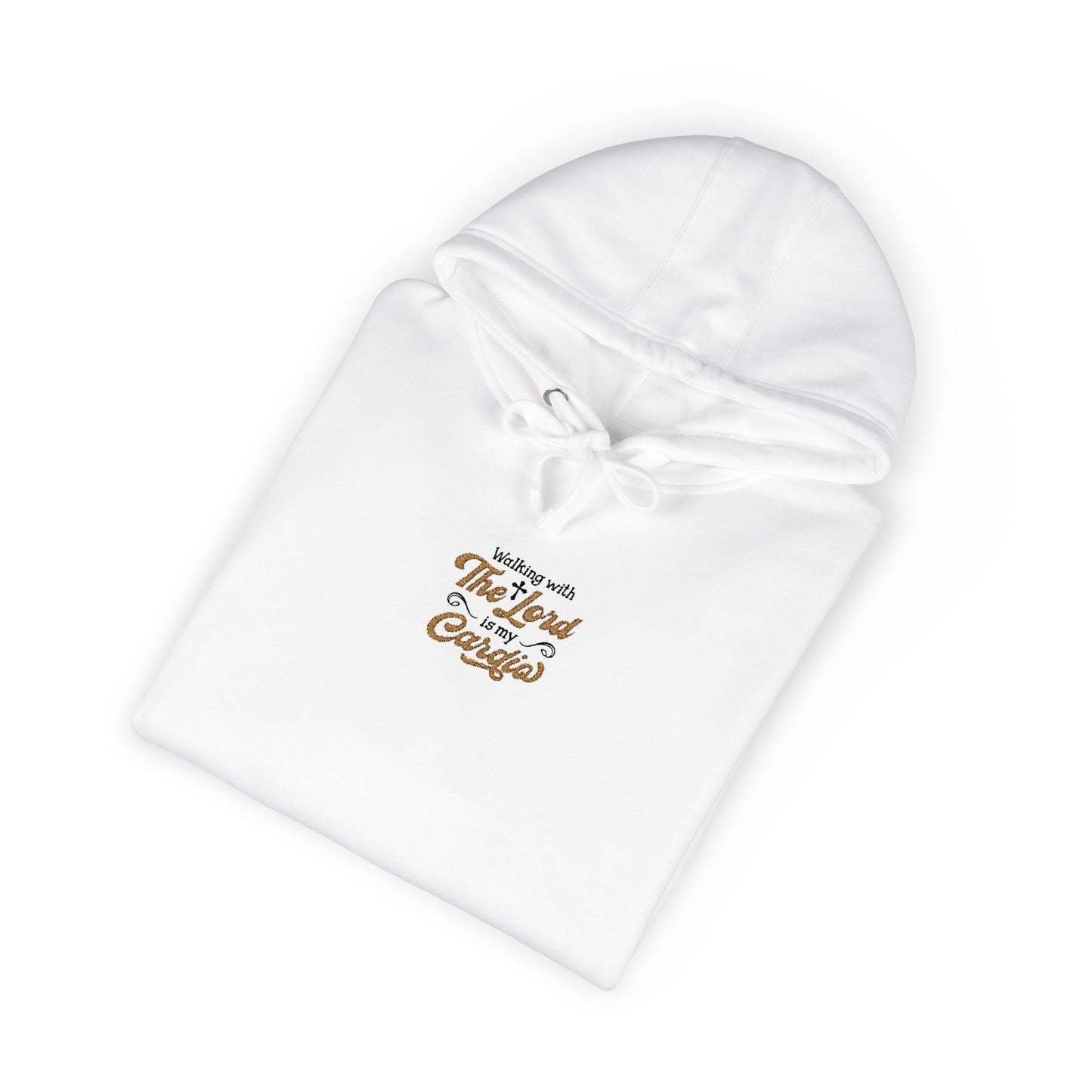 Religious Fleece Hoodie - Walking with the Lord Printify