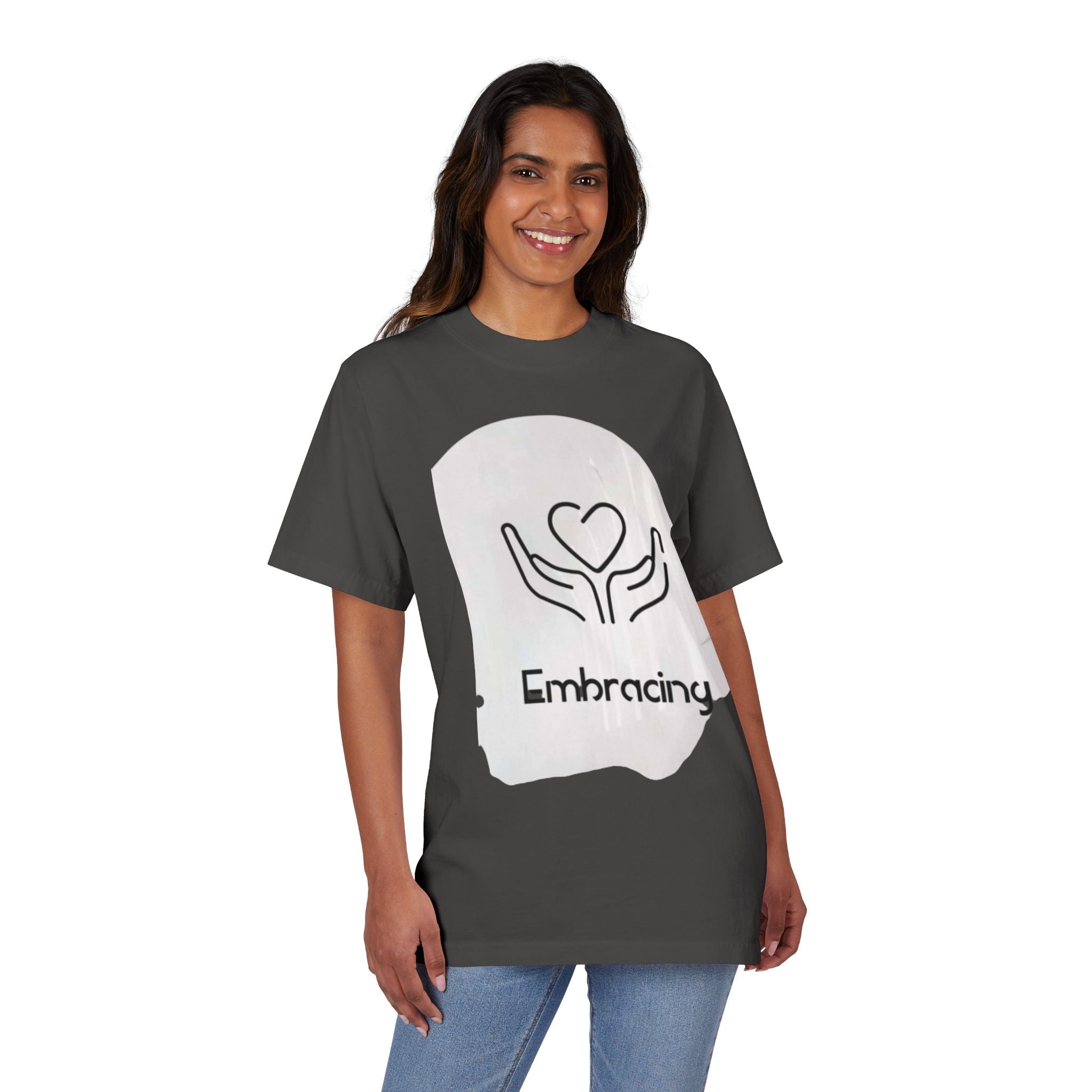 Drop-Shoulder T-Shirt Embracing Design