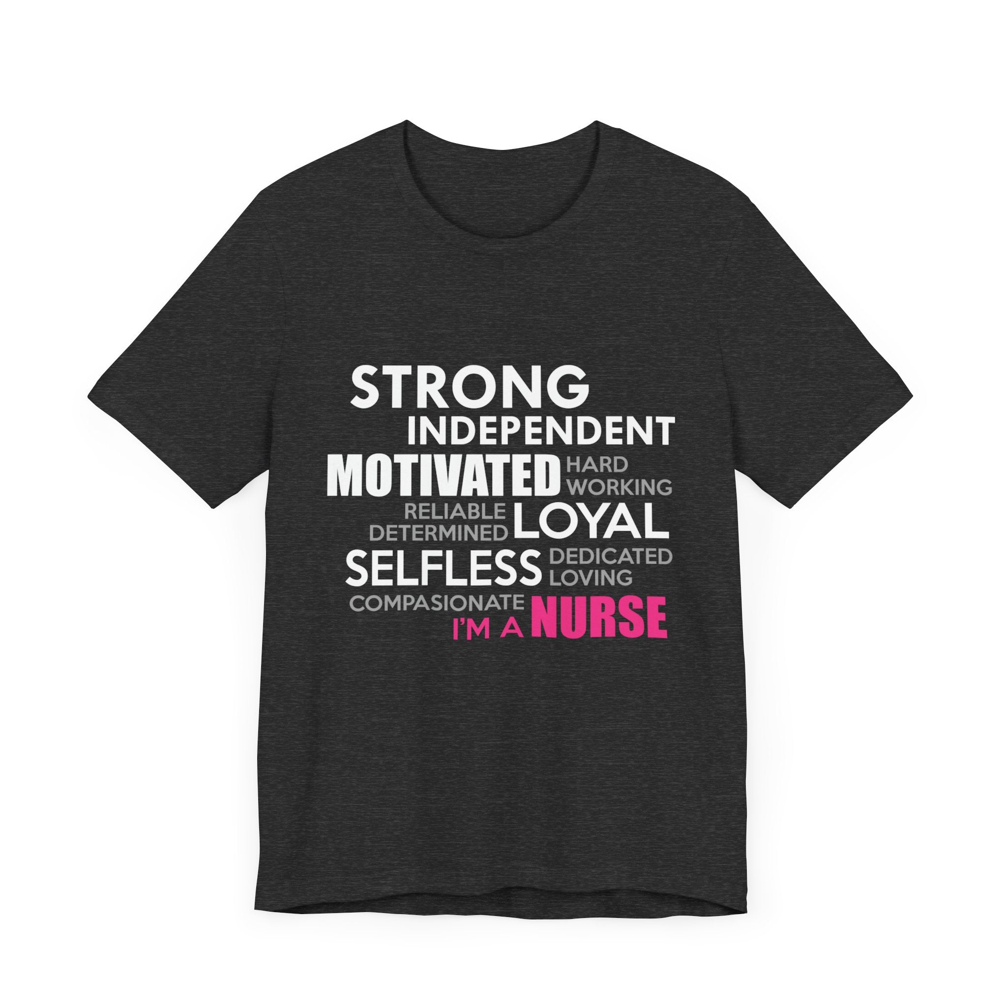 Tee-shirt unisexe fort indépendant, motivé, loyal et désintéressé 