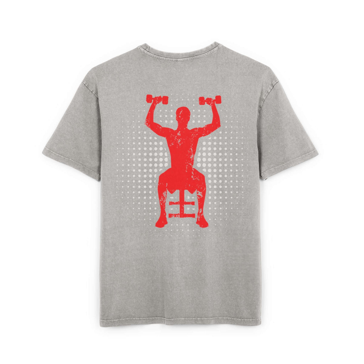 Oversize Tee - Off To Gym Acid Washed Men's T-Shirt