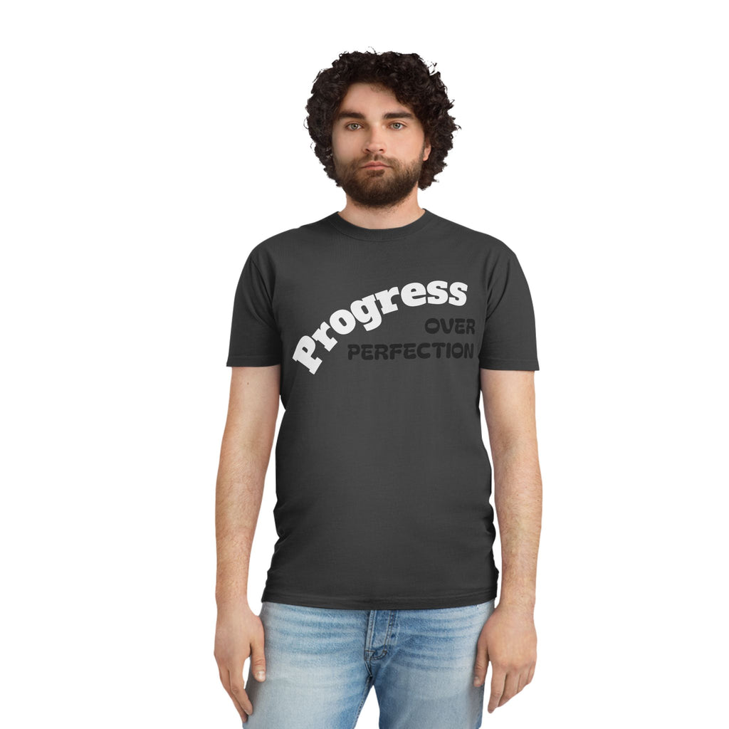 Unisex Faded Shirt - Embrace Progress Over Perfection, Casual Tee, Motivational Apparel, Gift for Growth Mindset, Everyday Wear, [...]