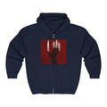 Unisex Zip Hoodie - Perfect for Spooky Season, Scary Movie Nights, Gift for Horror Fans, Unique Sweatshirt, Cozy Warmth Printify