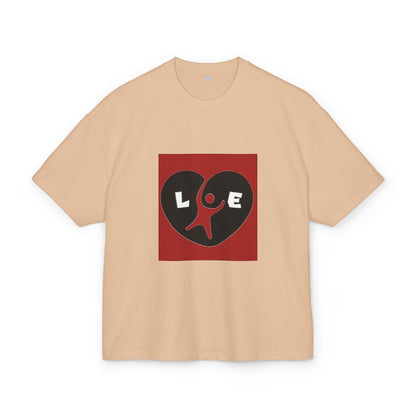 Love Heart Graphic Tee, Soft Cotton Unisex T-Shirt for Couples, Valentine's Day Gift, Casual Wear, Heart Design Tee Printify