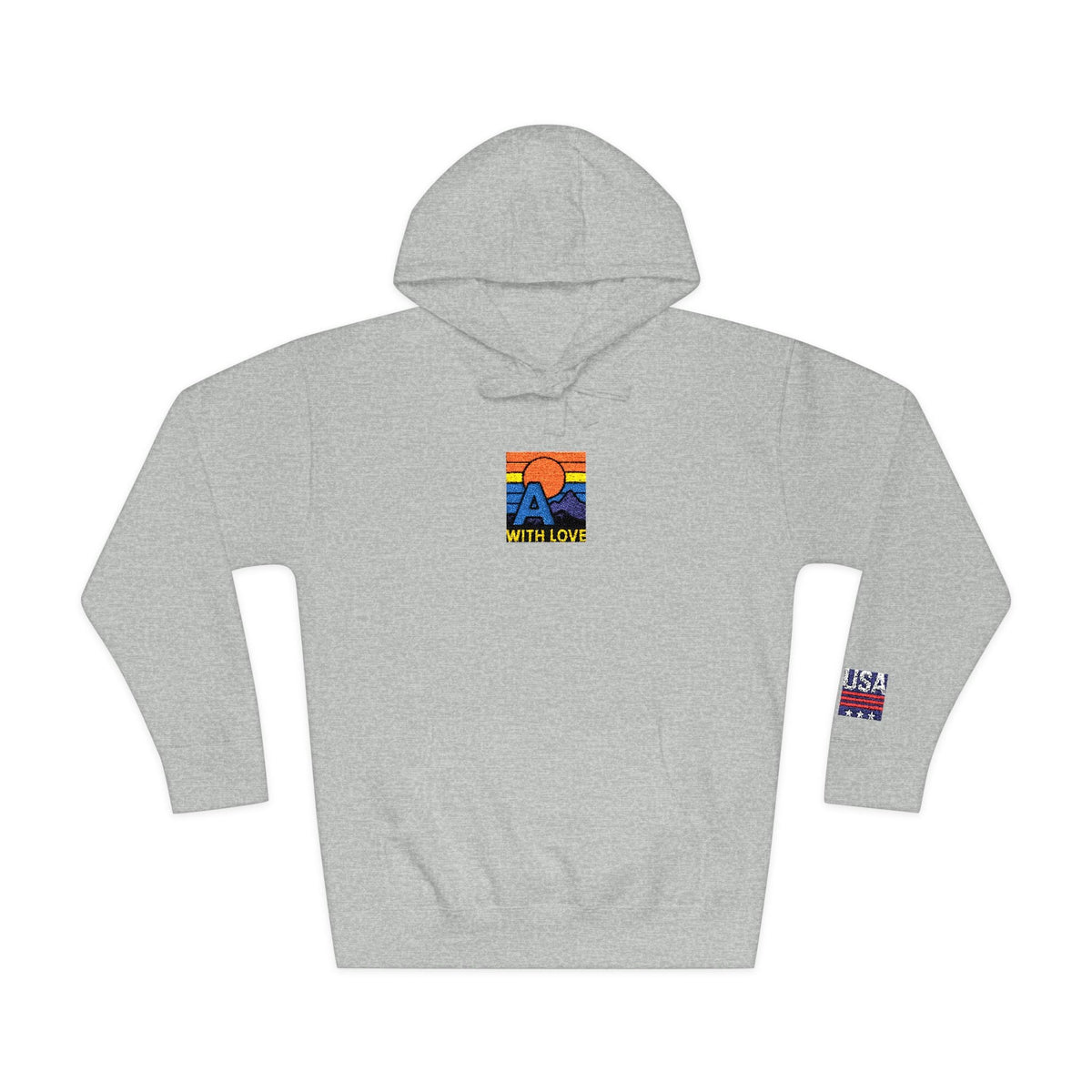 Colorful Mountain Unisex Fleece Hoodie, Cozy Sweatshirt, Casual Outfit, Gift for Nature Lovers, Fall Fashion Printify