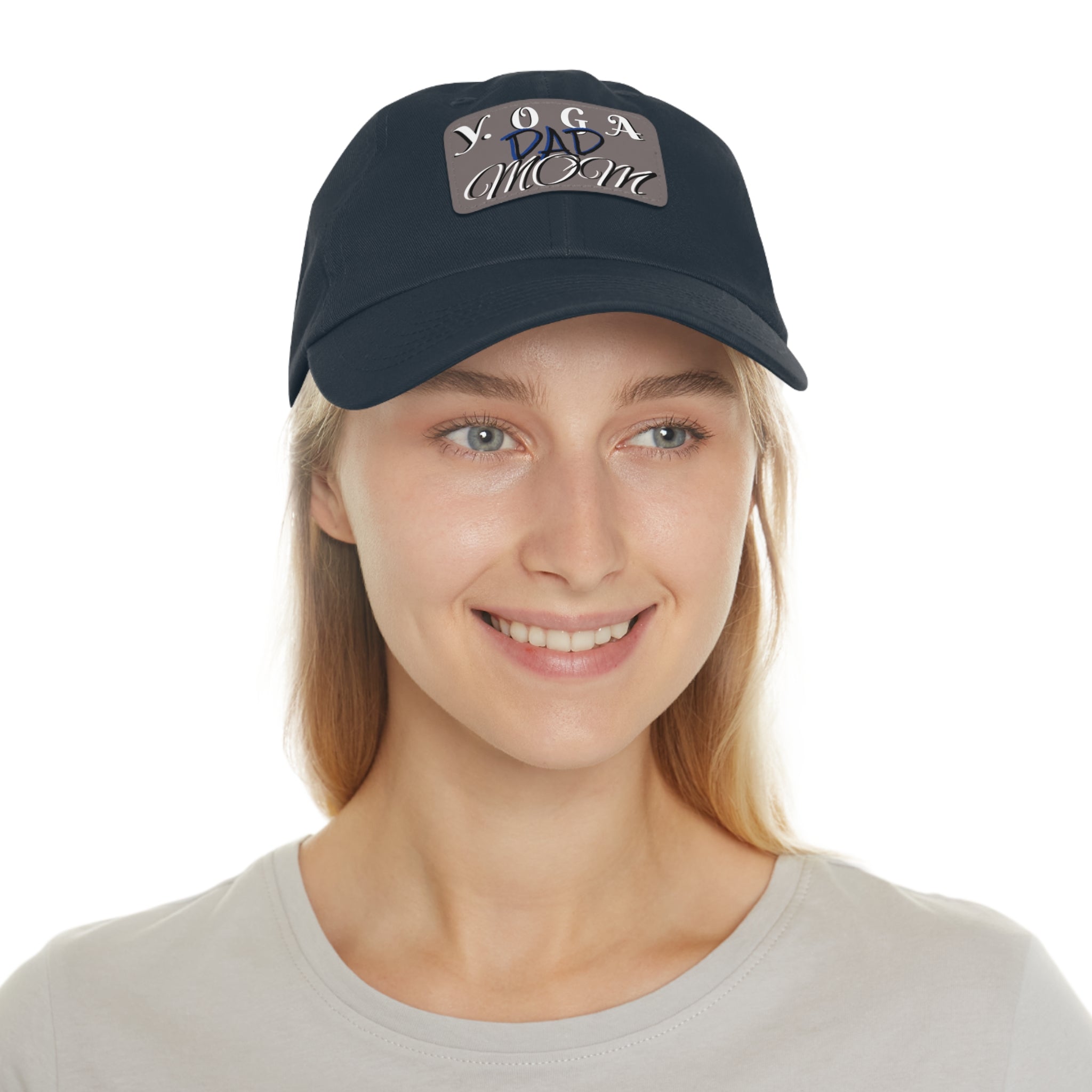 Yoga Dad Hat with Leather Patch