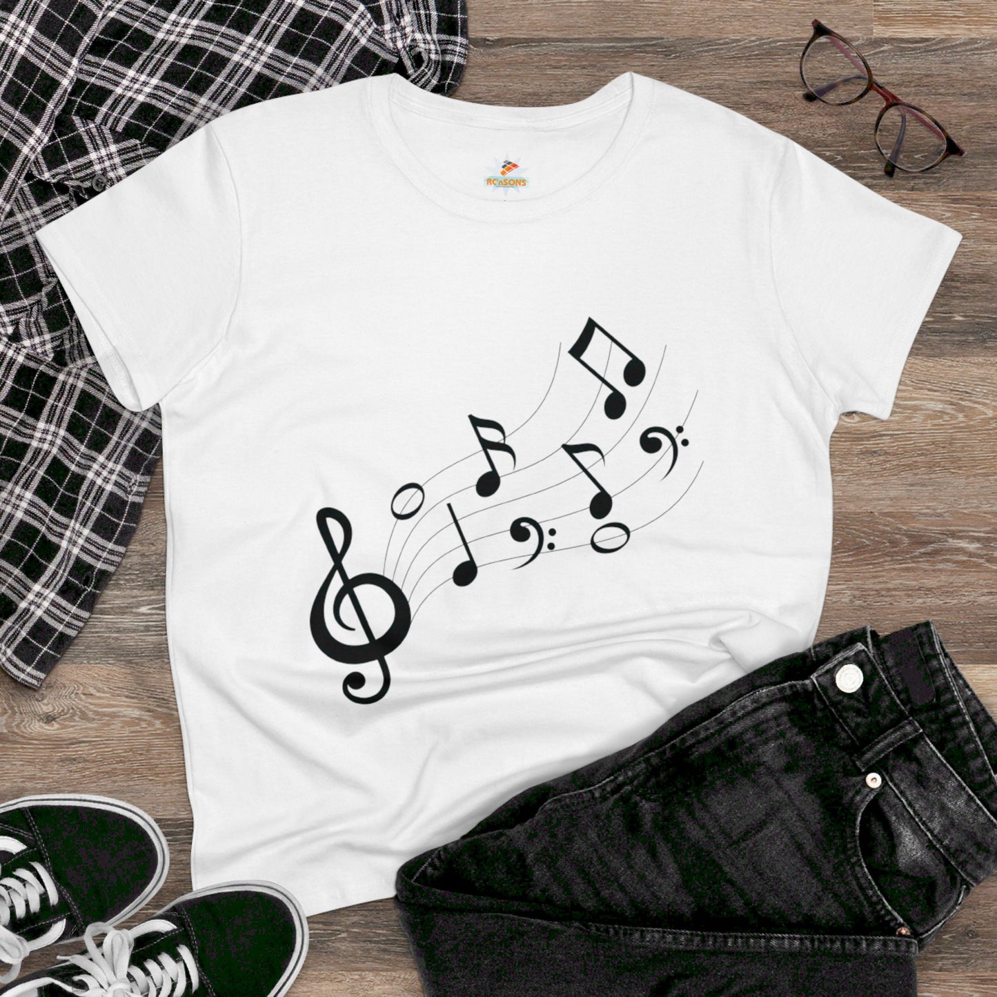 RCNSONS Women's Midweight Cotton Tee