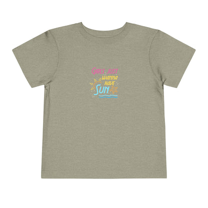 T-shirt pour tout-petits Les filles veulent juste avoir du soleil 