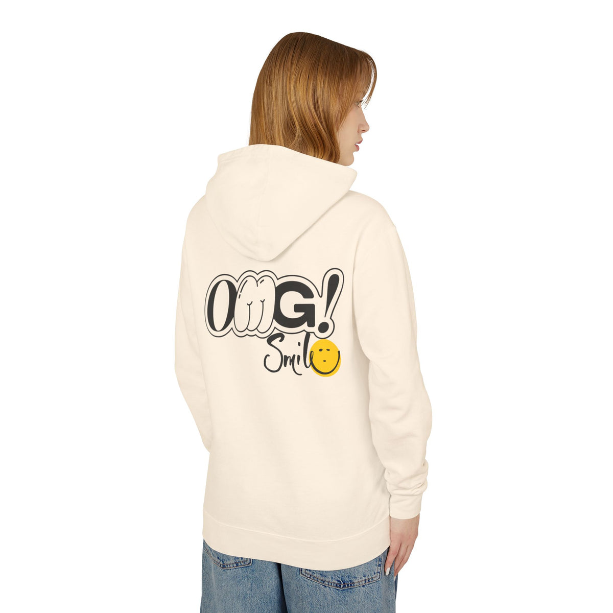 OMG!Smile Lightweight Hooded Sweatshirt