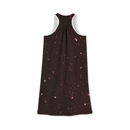 Glamorous Cosmic Racerback Dress, Women's Summer Dress, Stargazer AOP Dress, Casual Party Wear, Perfect for Festivals