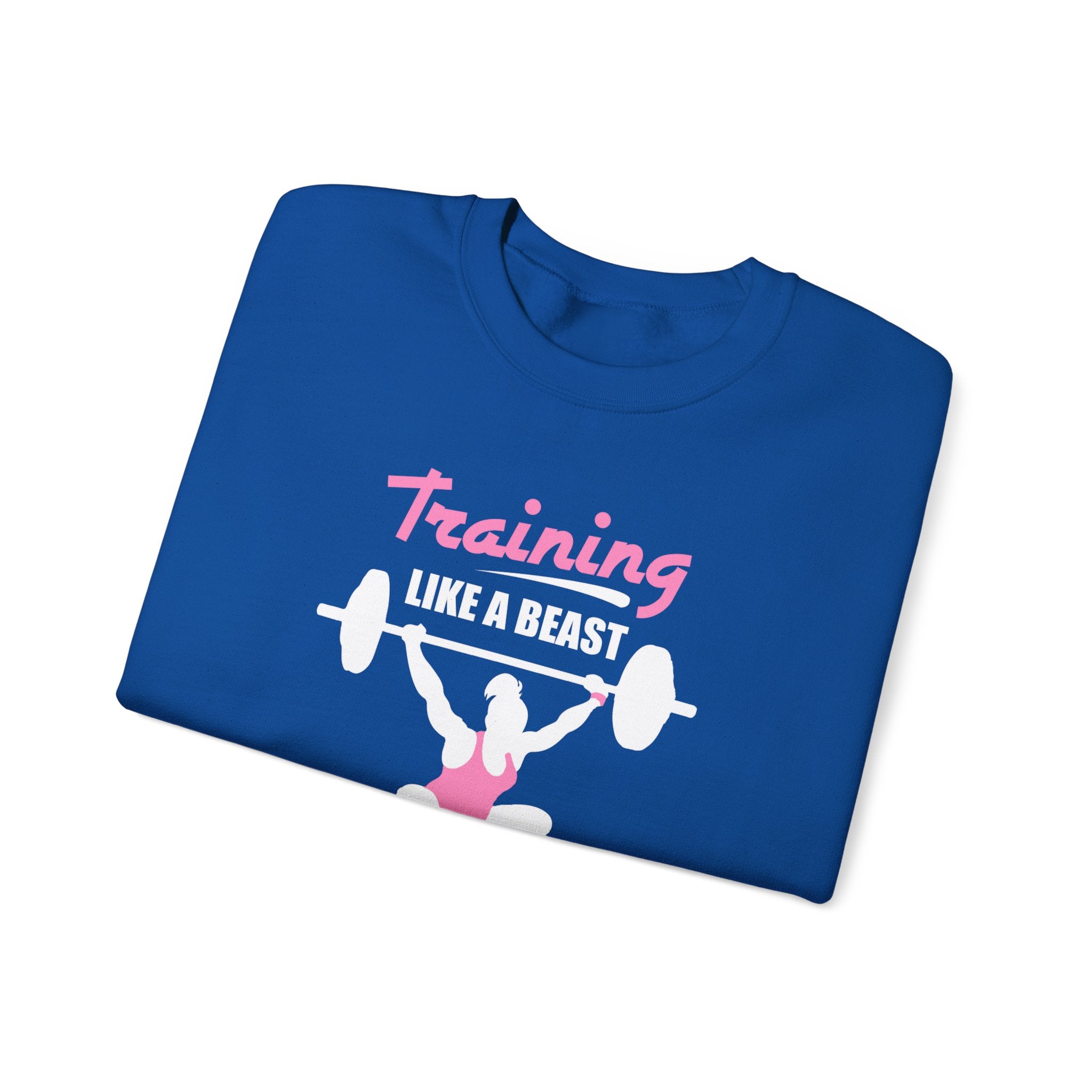 S’entraîner comme un sweat-shirt unisexe bête 