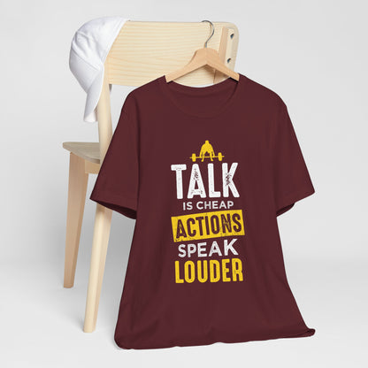 Parler, c’est des actions bon marché, parler plus fort, tee-shirt unisexe 