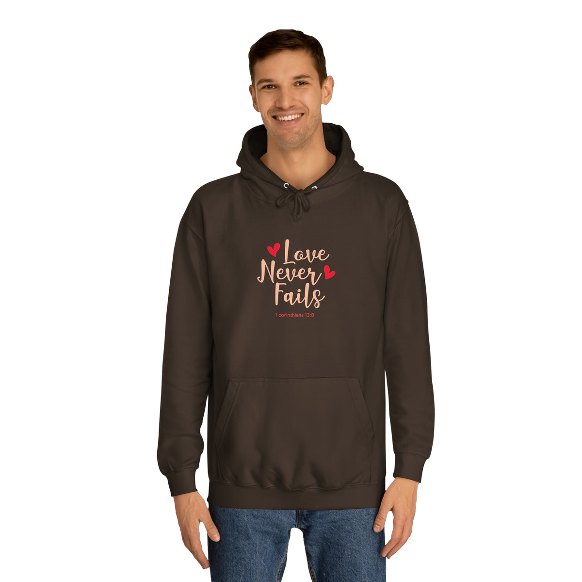 Love Never Fails Unisex Hoodie