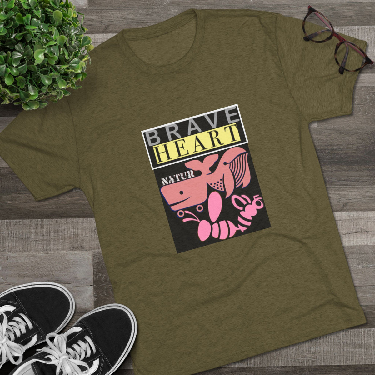 Brave Heart Tri-Blend Unisex T-Shirt