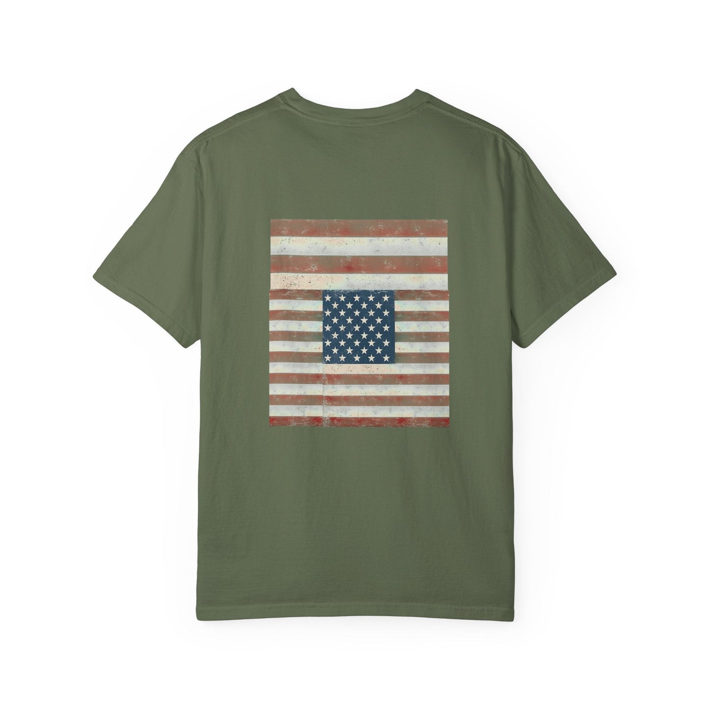 Patriotic Garment-Dyed T-Shirt | Perfect for 4th of July, Memorial Day, Casual Wear, Gifts, Americana Style Printify
