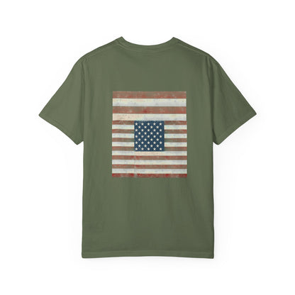 Patriotic Garment-Dyed T-Shirt | Perfect for 4th of July, Memorial Day, Casual Wear, Gifts, Americana Style Printify