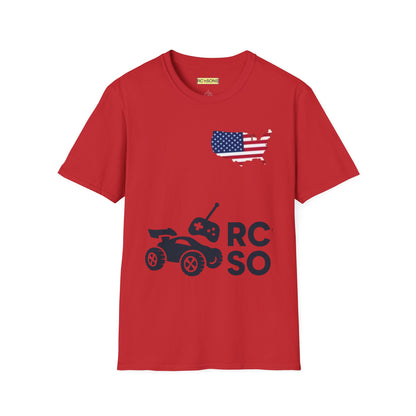 American Flag Tee - Unisex Softstyle T-Shirt for Patriotic Celebrations, 4th of July, Veterans Day, Casualwear, Gift Idea