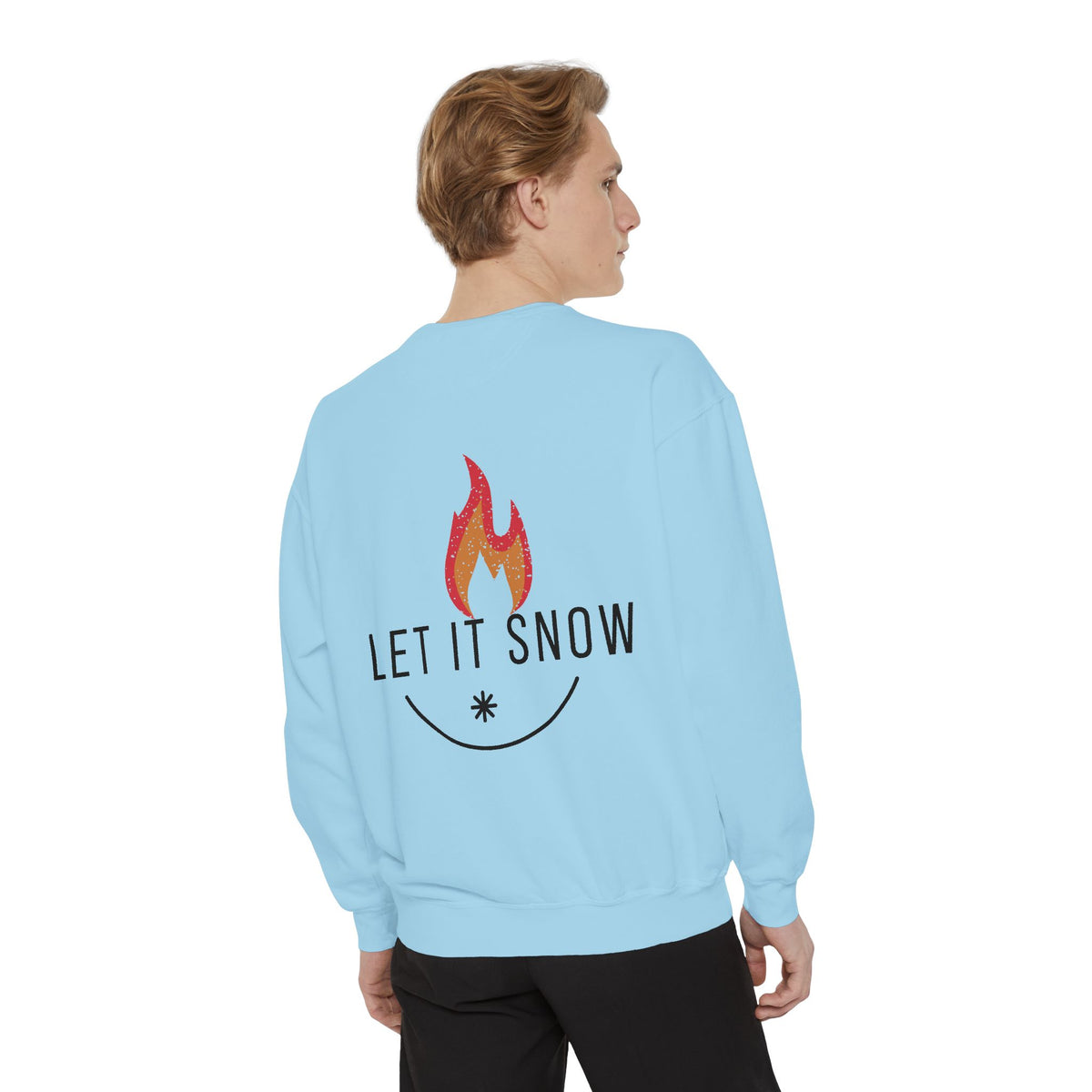 Let It Snow Unisex Garment-Dyed Sweatshirt
