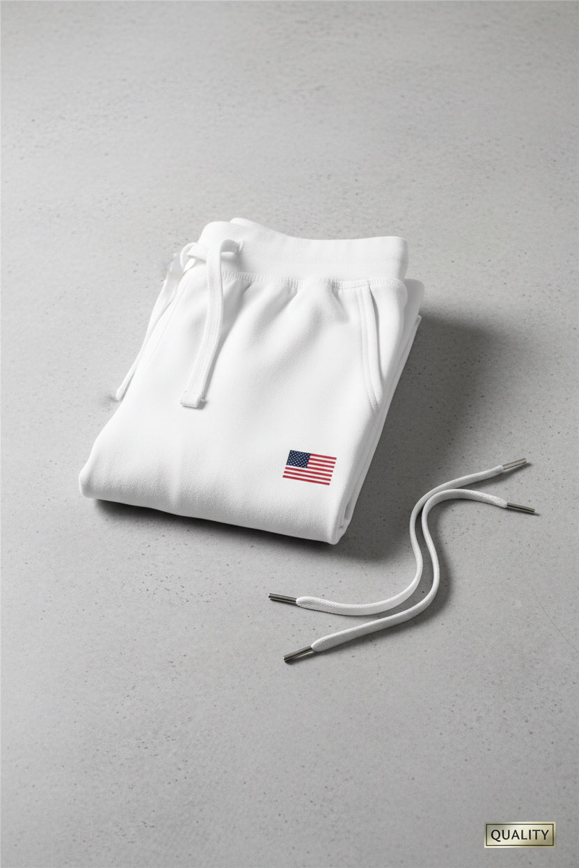 Embroidered Fleece Sweatpants — Cozy Casual Joggers