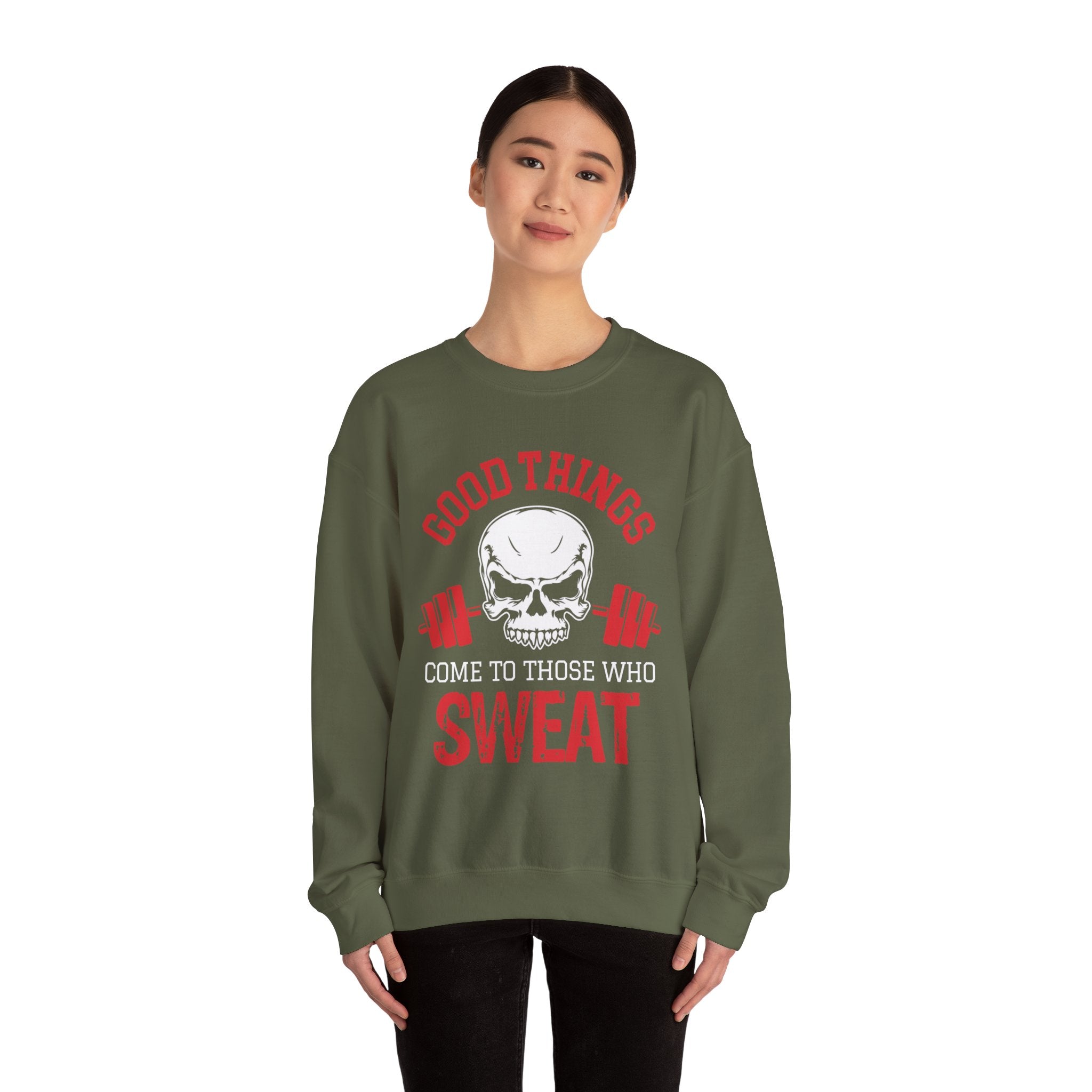 Les bonnes choses arrivent à ceux qui transpirent Sweat-shirt unisexe 