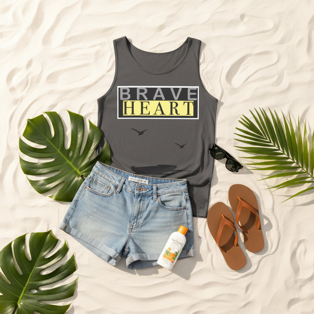 Brave Heart Tank Top | Unisex Garment-Dyed Tee