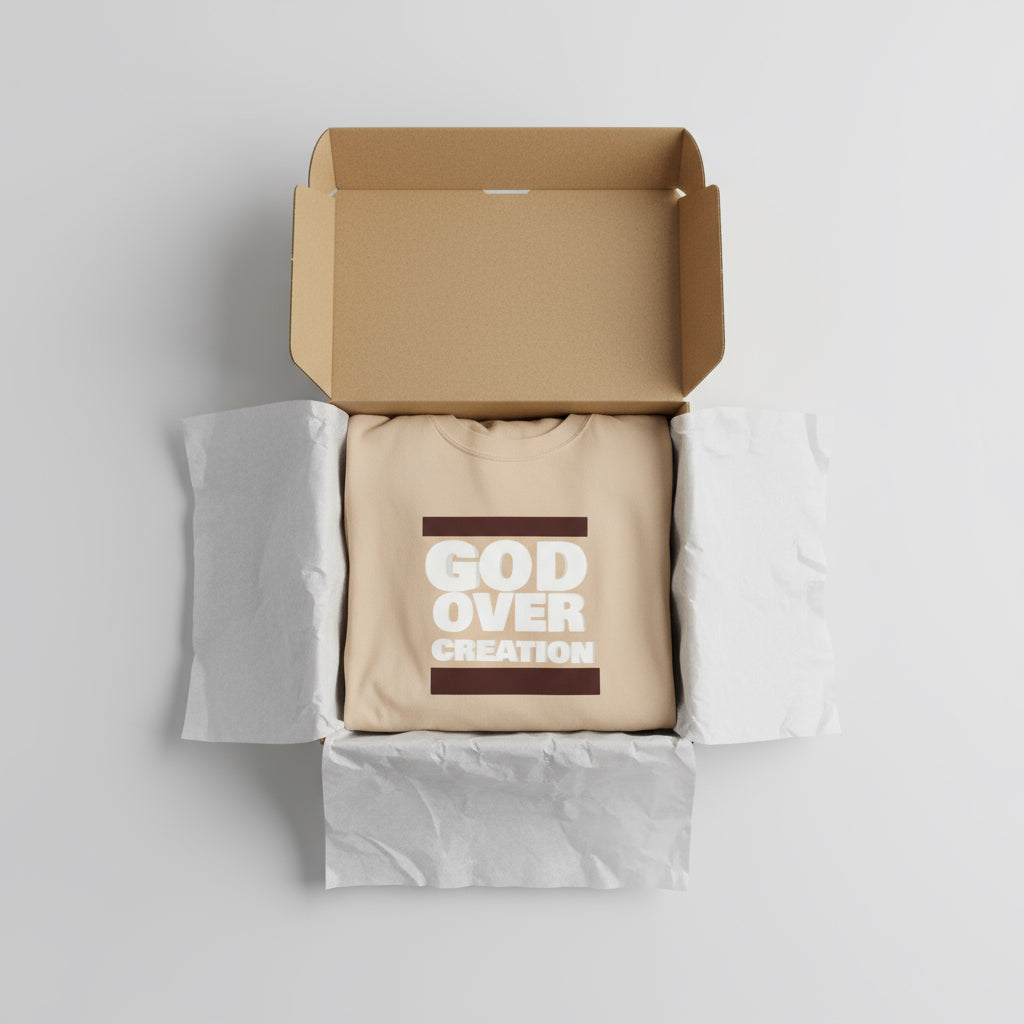 T-Shirt - Unisex Ultra Heavy Cotton Box Tee - God over Creation Printify